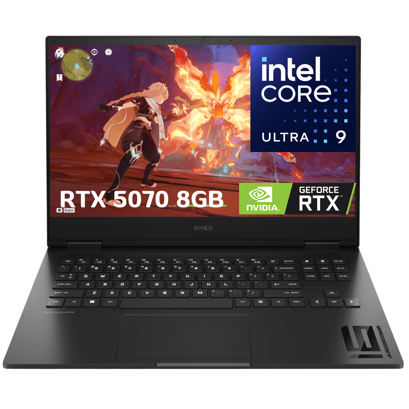 Laptop HP OMEN 16-AN0119 GAMING Core™ Ultra 9 285H 1TB SSD 16GB 16 - inch NVIDIA® RTX 5070 8GB SHADOW BLACK RGB Backlit Keyboard