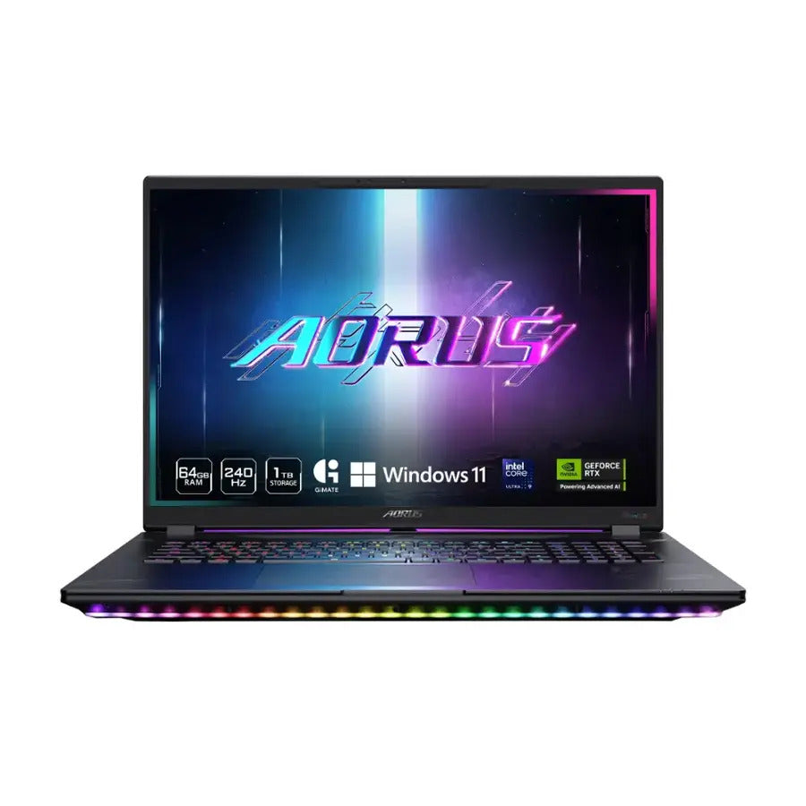 Laptop Gaming GIGABYTE - AORUS MASTER 18 - 18" WQXGA Intel Core Ultra 9 275HX - 2TB SSD - 32GB DDR5 RAM - GeForce RTX 5080 - Black