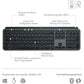 Tastierë Logitech MX Keys S USB Graphite QWERTZ DE