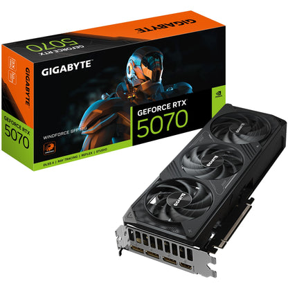 Kartelë Grafike  PCIE RTX 5070 12GB Gigabyte Windforce SFF GDDR7 3 Fan