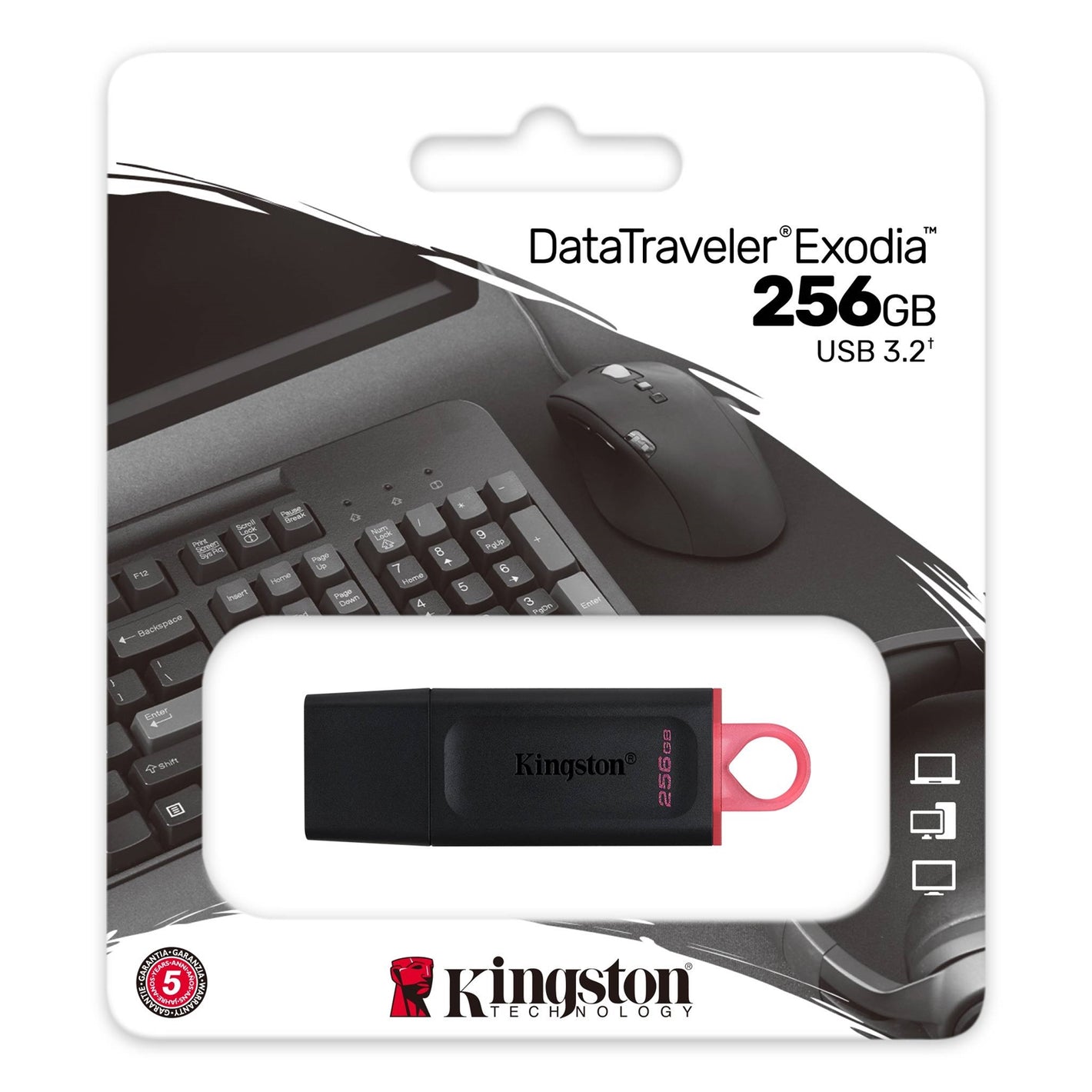 USB Kingston 256GB DataTraveler Exodia USB 3.2 Flash Drive