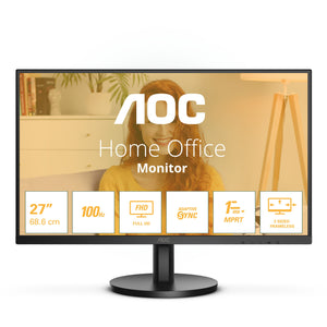 Monitor AOC Home Office 27B3HMA2, 27-inch, 4ms, 16:9 FHD, x1 HDMI 1.4, x1 HDCP 1.4, VA - Zezë