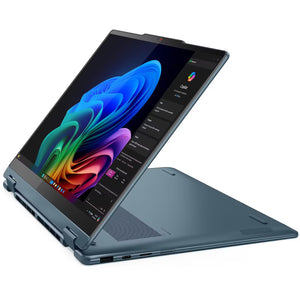 Laptop Lenovo NB Yoga 7 2in1 14AKP10, AMD Ryzen AI 7 350, 14.2", 8K WQXGA+, OLED, Multi-touch, 32GB LPDDR5x-7500, 1TB SSD M.2 NVMe, FreeDOS,Tidal Teal