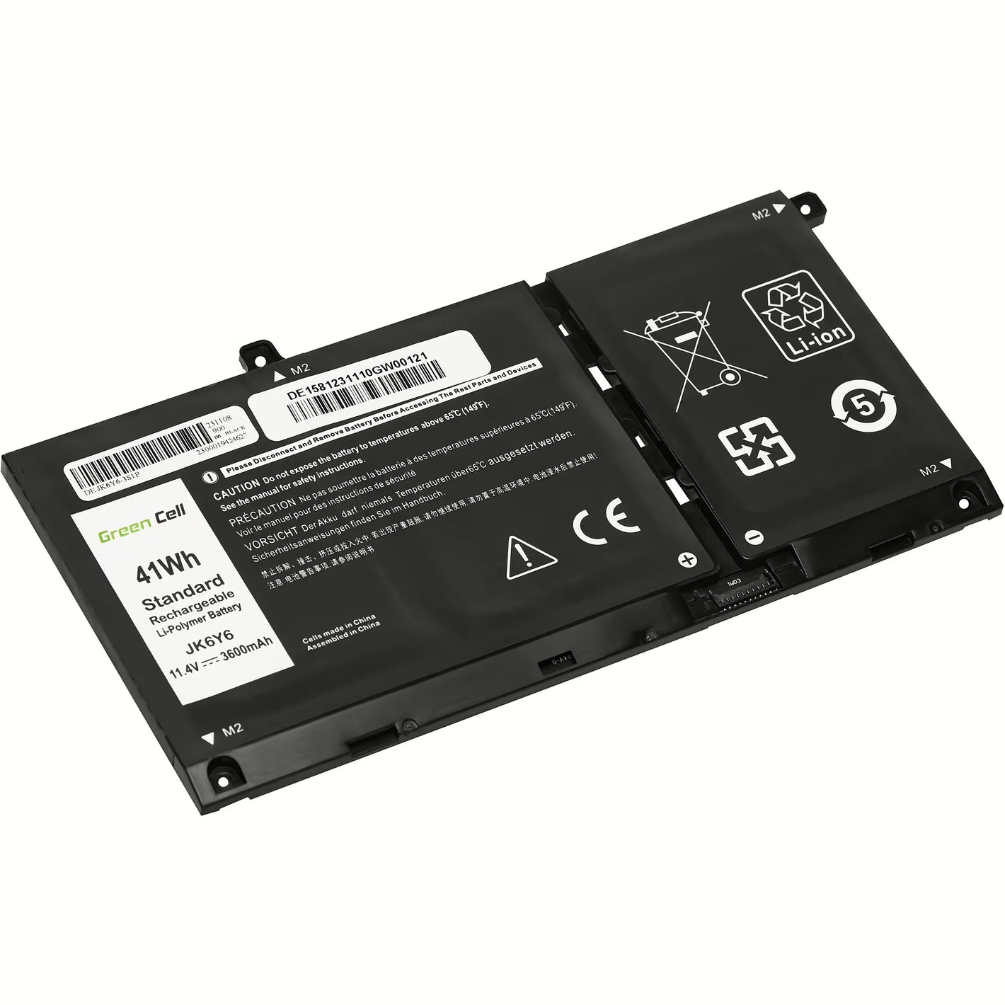 Bateri për laptop - Green Cell Battery JK6Y6 for Dell