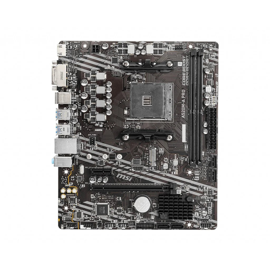 Pllakë Amë motherboard AM4 MSI A520M-A PRO mATX   (M.2 Port,  PCIe 3.0 x