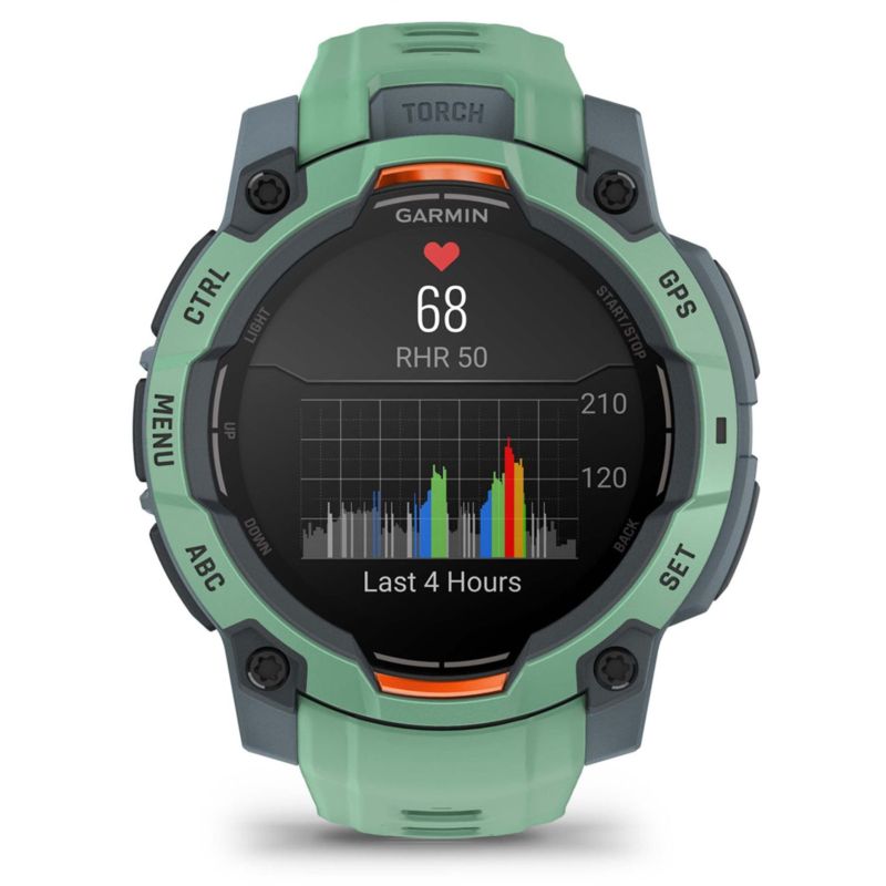 Orë e mençur Garmin Instint 3 AMOLED (45mm) Twilight - Neo Tropic