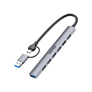 Konvertor Unitek uHUB S7 - H1209AGY01 USB-A 5Gbps 7in1 USB hub