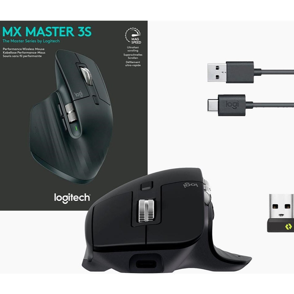 Maus Logitech Master Series MX MASTER 3S Graphite