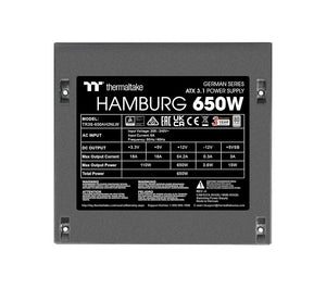 Furnizues i energjisë 650W Thermaltake Hamburg ATX3.1 80+