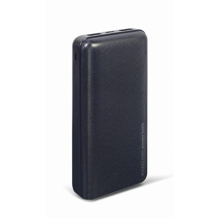 PowerBank GEMBIRD Powerbank 20000mAh, Black, 2×USB