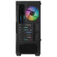 Case Rampage SHIVA 4* Rainbow Fan Mid-tower Templeted Glass