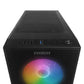 Case Rampage Everest FACED V1 Mesh Tempered Glass ATX Mid-T 4*12cm Fixed Rainbow Fan