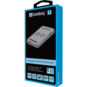 Powerbank Sandberg 420-61 Wireless 10000mAh 20W - Hiri