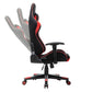 Karrige LC Power Ergonomic Gaming Chair, fabric seat, black/red