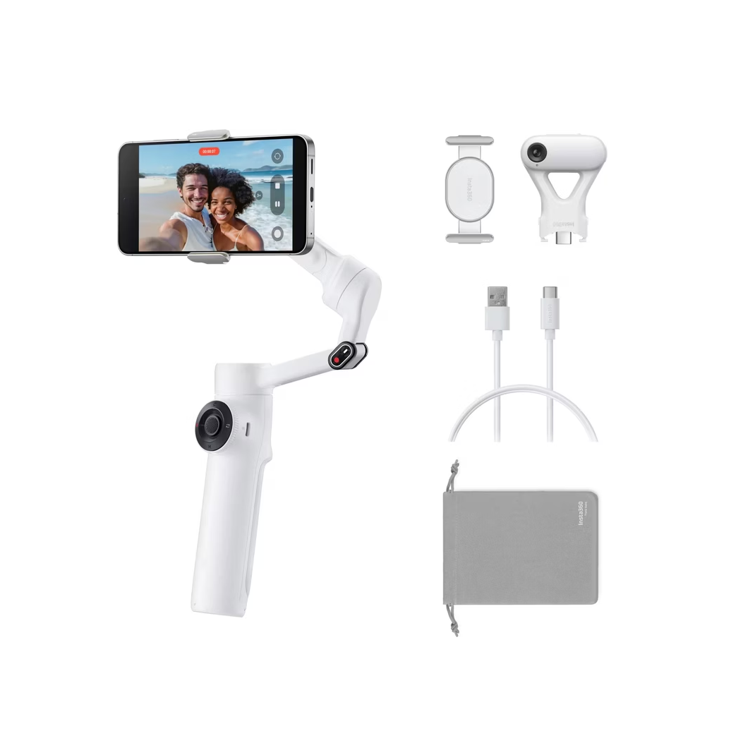 Stabilizues Insta360 Flow 2 AI Tracker Bundle, Summit White