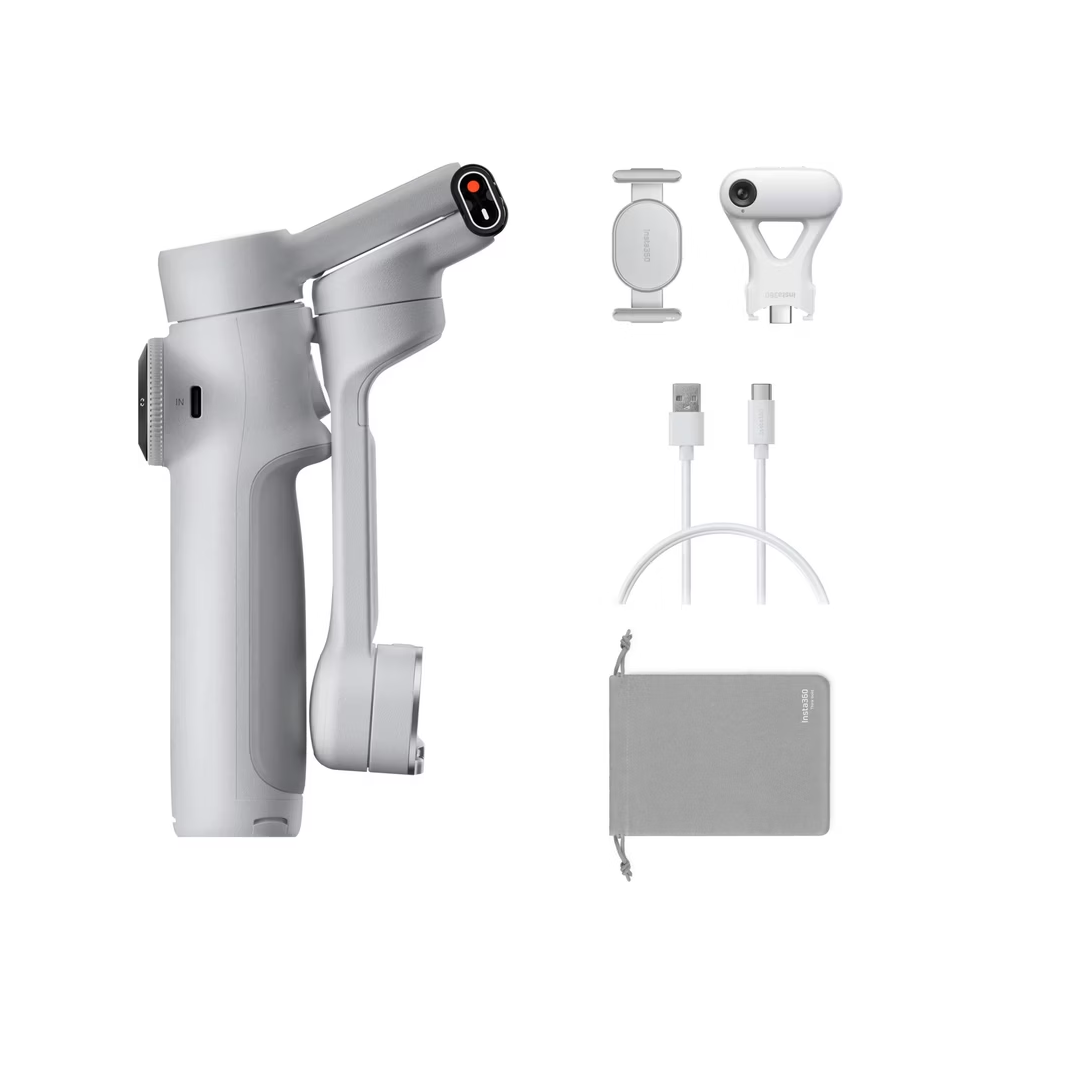 Stabilizues Insta360 Flow 2 AI Tracker Bundle, Stone Gray