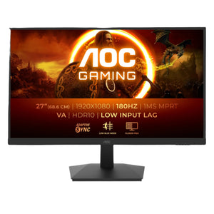 Monitor AOC Gaming 27-inch 27G15N2 180Hz, 1ms, HDR10, HDMI x1, DisplayPort x1, Headphone Jack x1, Adaptive Sync, Fast VA, FHD, 80:1, Adaptive Sync  - Zezë