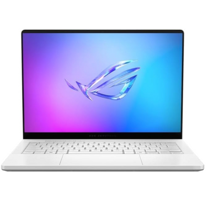 Laptop ASUS ROG Zephyrus G14 14-inch 3K OLED 120Hz Gaming Laptop, Copilot+ PC, AMD Ryzen AI 9 HX, NVIDIA RTX 5080, 32GB RAM, 2TB SSD, Platinum White