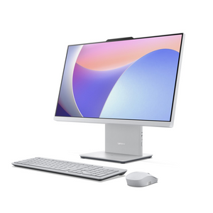Kompjuter All-in-One Lenovo IdeaCentre 24ARR9 – 23.8" FHD, AMD Ryzen 7-7735HS, 16GB RAM DDR5, 1TB SSD NVMe, Integrated AMD Radeon Graphics, FreeDOS, Wireless Keyboard & Mouse, Cloud Gray