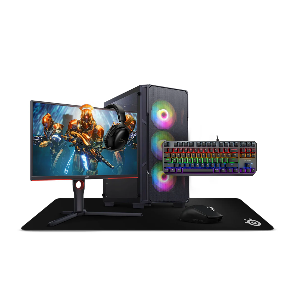 Gaming Bundle TITAN - AMD Ryzen 7 5700X3D, 16GB Ram DDR4, NVIDIA GeForce RTX 4060 8GB, 512GB SSD NVMe M.2