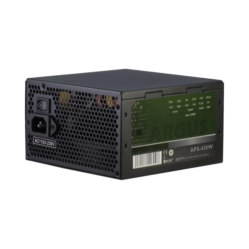 Furnizues i Energjisë Inter-Tech Argus APS-420W - Zezë