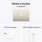 Laptop Apple MacBook Air 13.6 -inch M4, 10-core CPU, 8-core GPU, 16GB RAM, 256GB SSD - Starlight