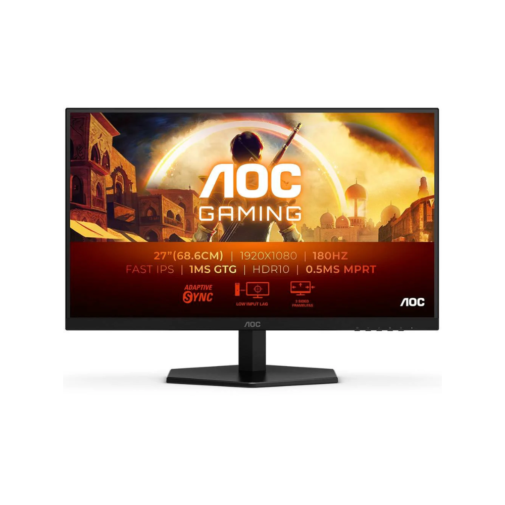 Monitor Gaming AOC 27-inch 27G42E, FHD, IPS, 180Hz, 0.5ms, AdaptiveSync, HDMI, DisplayPort - Zezë