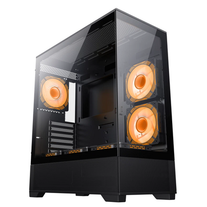 Case Darkflash C218M, M-ATX Tower, 2xARGB Fans 120mm, Black