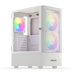 Case KRUX Vako 3 RGB Fan - White