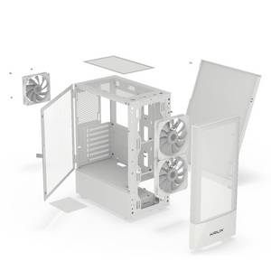 Case KRUX Vako 3 RGB Fan - White