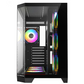Case Rampage MEGA V1 850W 80 Plus Bronze 3 Sides Temp, Glass 7x12 ARGB Fan Controller - Black