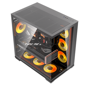Case Darkflash C280 Mid‑Tower 7× 120 mm ARGB Fans - Black