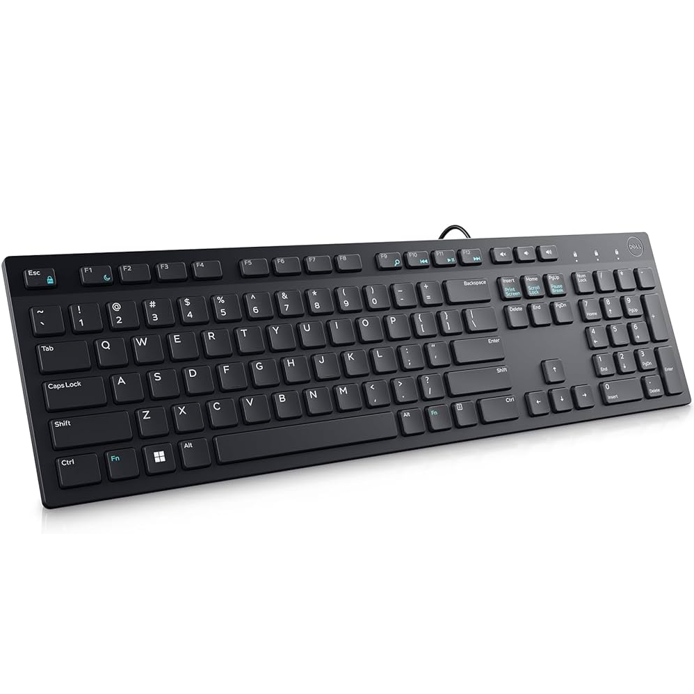 Tastierë DELL Keyboard Multimedia KB216, US International (QWERTY), RTL BOX -  Black