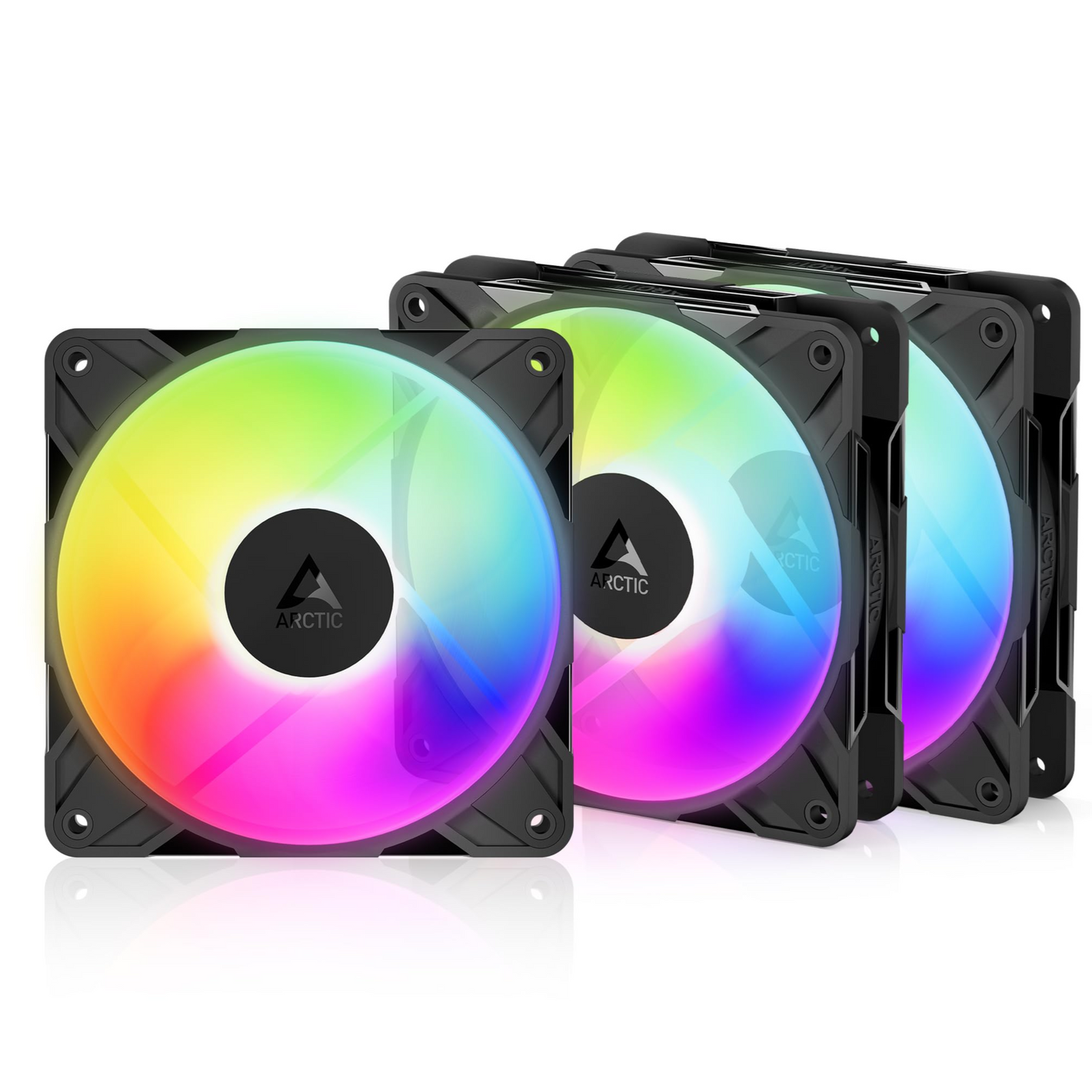 Ventilator FAN ARCTIC P12 Pro A-RGB, 3 Pack - Black