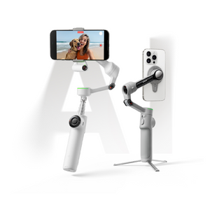 Stabilizues Insta360 Flow 2 Pro AI Tracker Bundle, Summit White