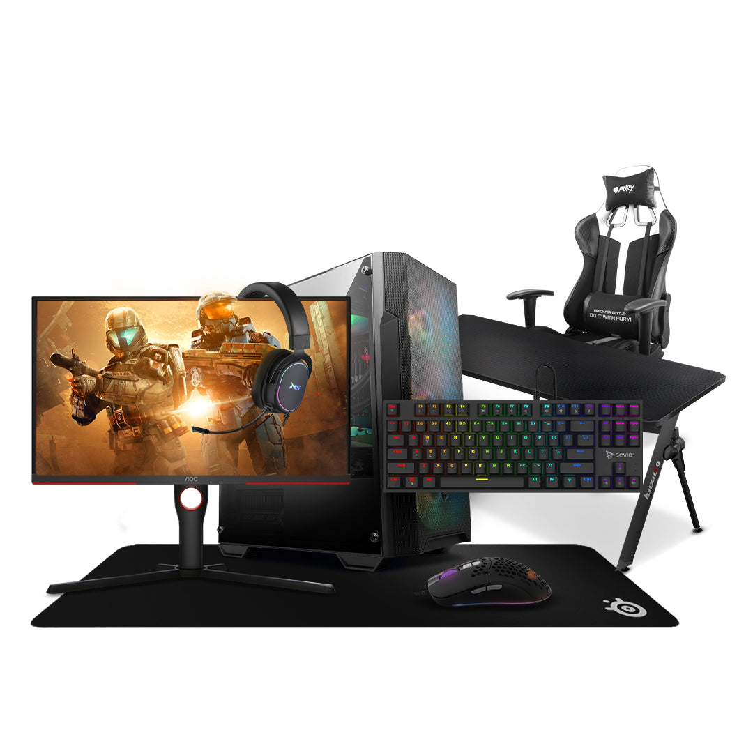 Gaming Bundle Fenix - AMD Ryzen 5 5500, 16GB Ram DDR4, NVIDIA GeForce GTX 4060 8GB, 512GB SSD NVMe M.2