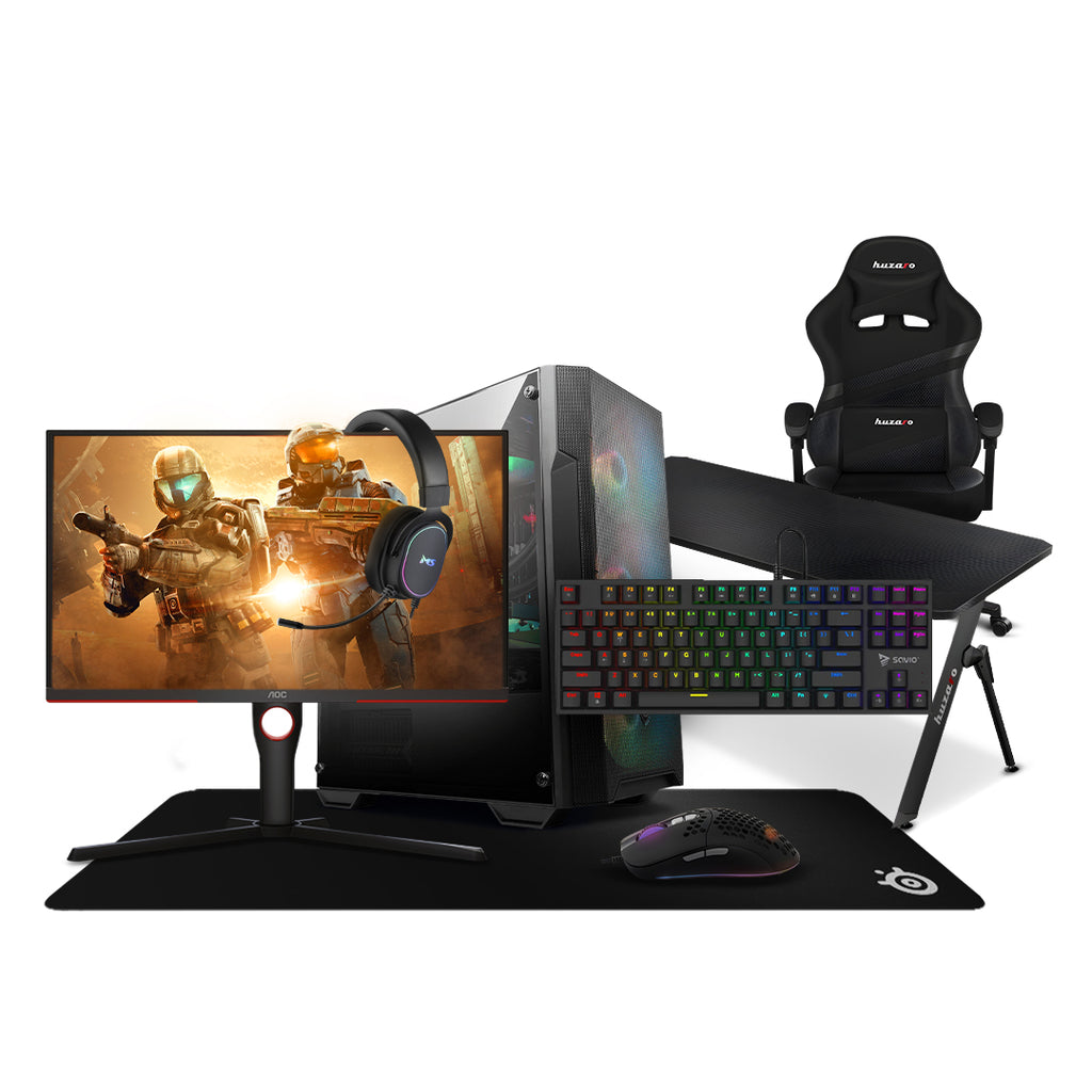 Gaming Bundle Fenix - AMD Ryzen 5 5500, 16GB Ram DDR4, NVIDIA GeForce GTX 5060 8GB, 512GB SSD NVMe M.2