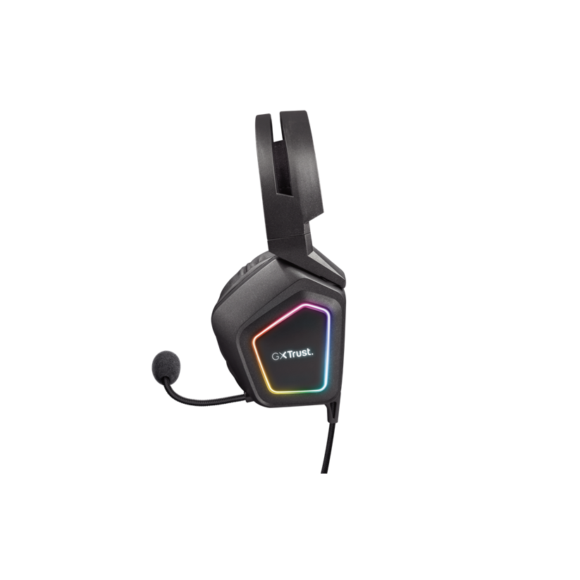Kufje Trust Gaming GXT 450 Blizz RGB, 7.1 - Black