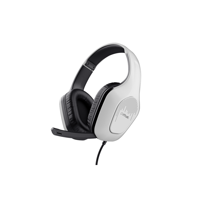 Kufje Trust Gaming GXT 415W Zirox, Wired 3.5mm , White
