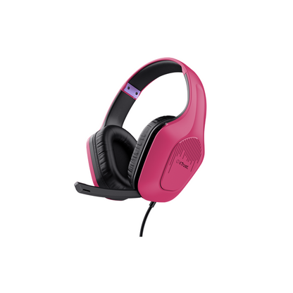 Kufje Trust Gaming GXT 415P Zirox, Wired 3.5mm, Pink