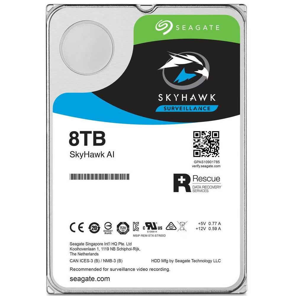 Hard Disk i brendshëm HDD sSeagate Skyhawk AI 8TB 3.5"
