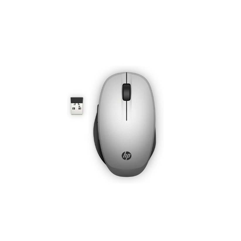 Mouse HP Dual-Mode Wireless + Bluetooth, Silver