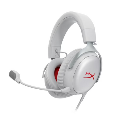 Kufje HP Hyper X Cloud III Wired Gaming Headset, 7.1 Sound, DTS Headphones, White
