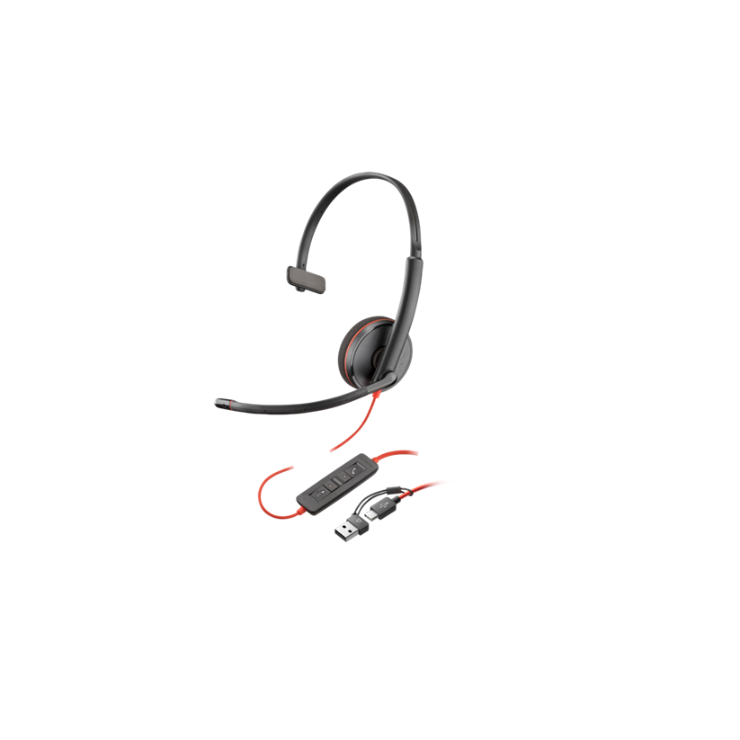 Kufje HP Poly,USB or 3.5mm ports, BW 3210, Single ear