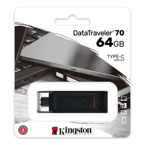 USB Kingston 64GB USB-C 3.2 Gen 1 DataTraveler 70