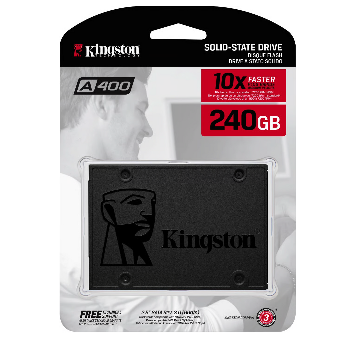 Disk SSD Kingston A400, 2.5" SATA 240GB