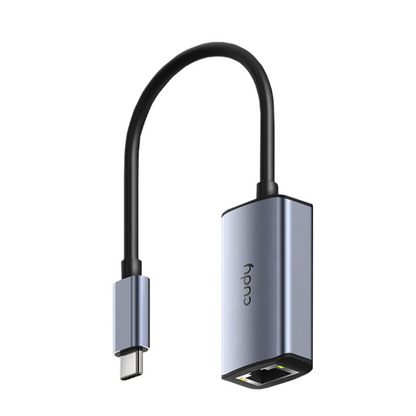 Konvertor Cudy UE10C, USB-C to RJ45 Ethernet Adapter - Gray