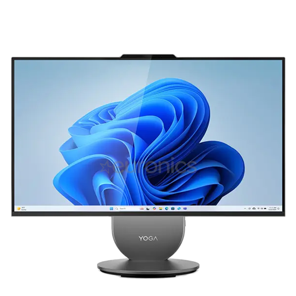 Kompjuter Lenovo Yoga AIO 27IAH10 – 27-inch QHD IPS 120Hz Multi‑Touch, Intel Core Ultra 5 125H, 16GB LPDDR5x, 512GB NVMe SSD, Intel Arc Graphics, Wireless Keyboard & Mouse, Windows 11 Home, Luna Grey