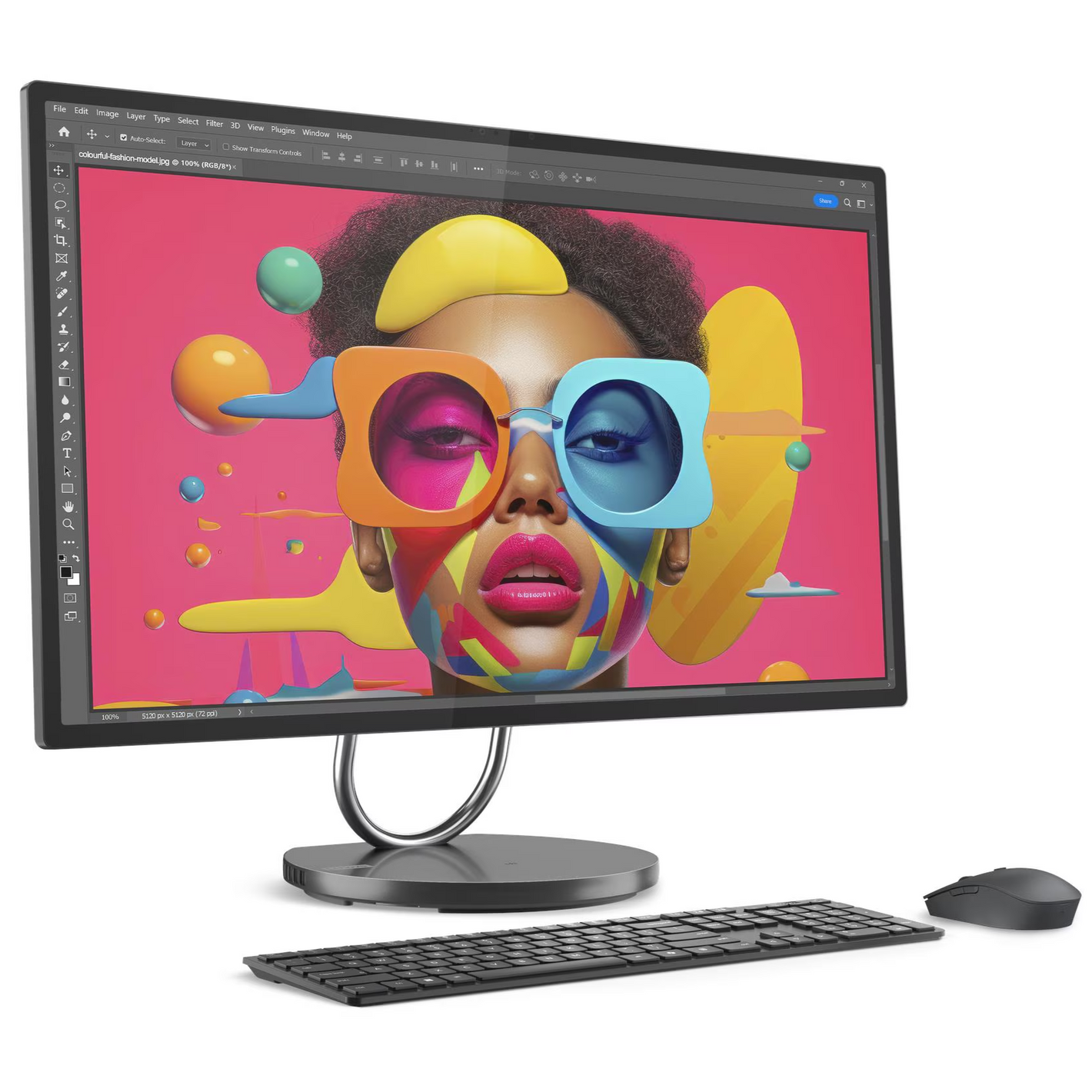 Kompjuter Lenovo Yoga AIO 32ILL10 – 31.5-inch UHD IPS 4K, Intel Core Ultra 7, 32GB LPDDR5x, 1TB NVMe SSD, NVIDIA GeForce RTX 4050 6GB, Keyboard & Mouse, Windows 11, Storm Grey