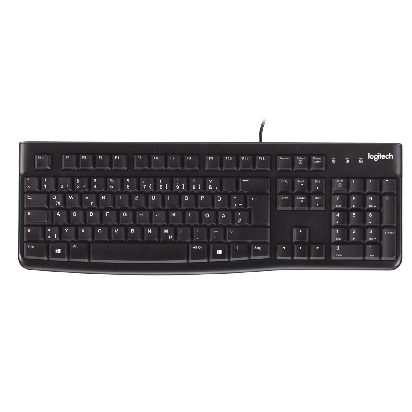 Tastierë Logitech K120 OEM USB Black QWERTZ DE - Black